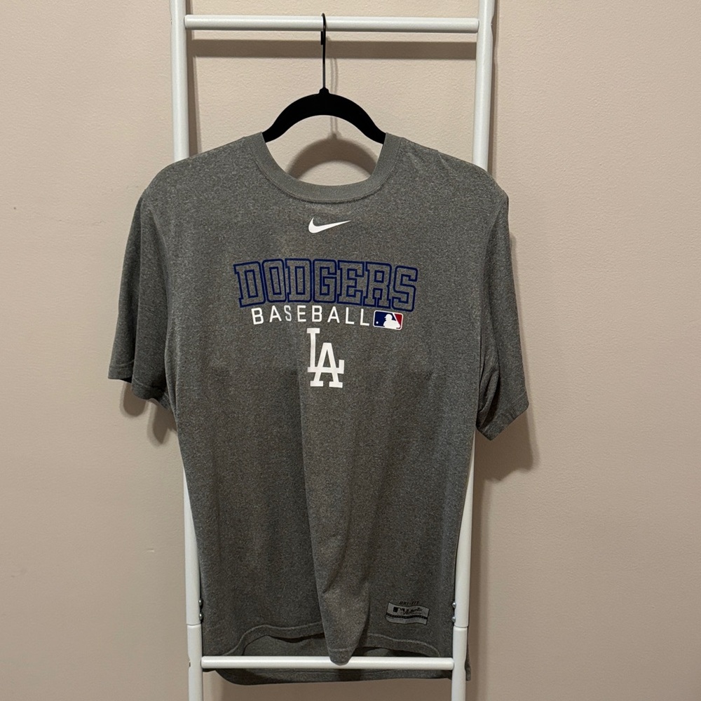 Men’s Nike Gray Dodgers Baseball Tee